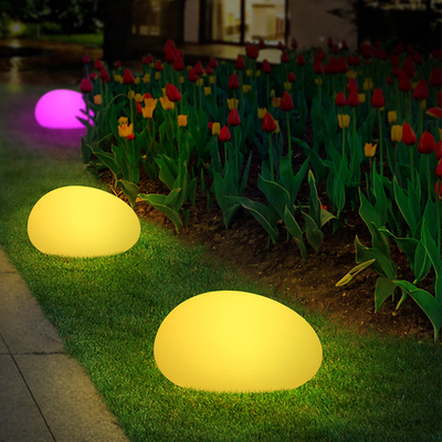 Pietra da giardino all'aperto Luce per prato solare Piattaforma di terra Colori LED Luci solari